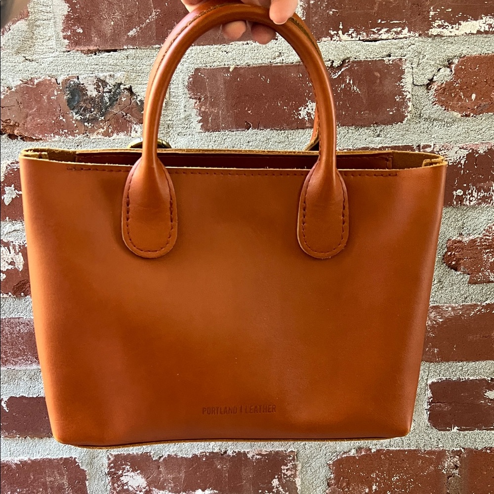 Portland Leather Tan Tote Bag